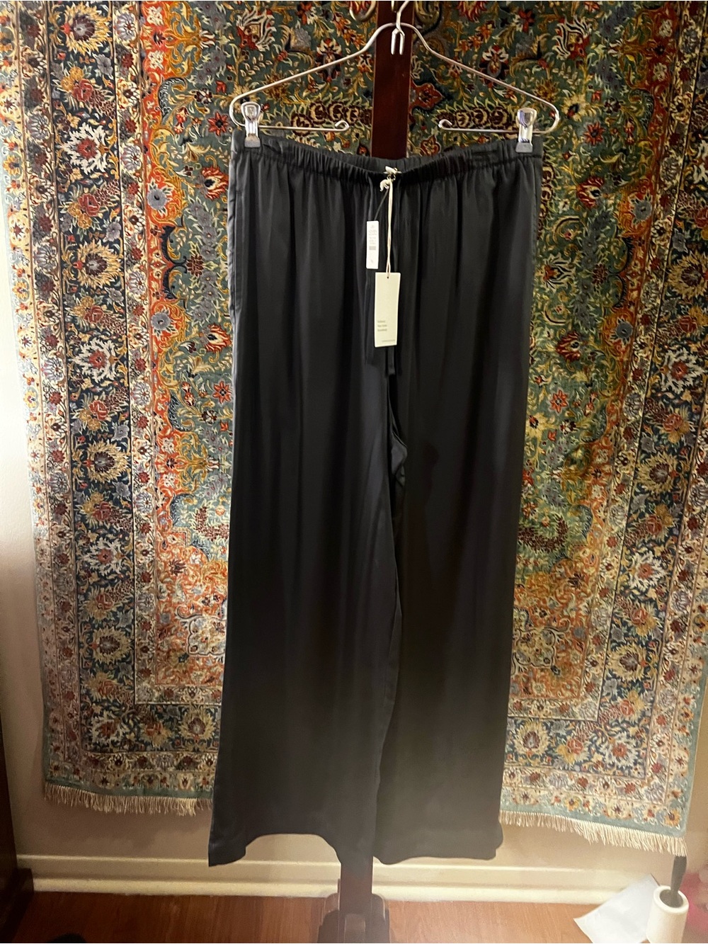 Haven Well Within Blue Wide Leg Pull-On Pants Medium NWT Lenzing Ecovero
